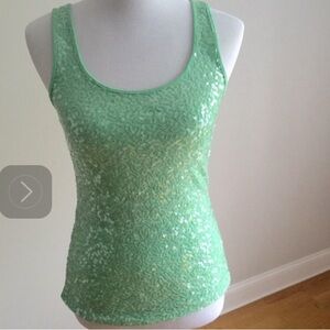 OLD NAVY -- mint green sequins tank